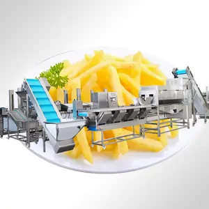 ماكينة صنع خط ومعالجة لتقليد رقائق البطاطس والبطاطس المقلية المجمدة أوتوماتيكية بالكامل بسعة 100-5000 كجم/ساعة من TCA