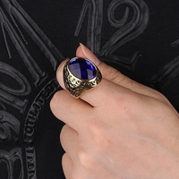 Bague en acier inoxydable vintage pour homme Bague personnalisée