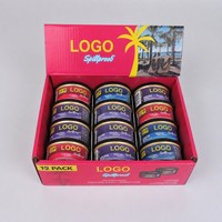 Désodorisant pour voiture en boîte métallique, logo personnalisé, vente en gros en vrac pour la décoration intérieure de voiture, parfum pour voiture