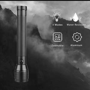 ไฟฉาย LED กันน้ำแบบชาร์จไฟได้ รุ่น Y16 กำลังสูง 20W ชาร์จผ่าน USB สำหรับตั้งแคมป์ มาตรฐาน IP44 ตัวเรือนอะลูมิเนียม ความสว่าง 1700LM ขายส่ง - Product Image 2