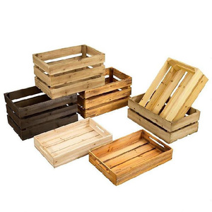 Crates Crate Woodwood Wooden Crate Box Wholesale Cheap Wooden Storage Fruit Vegetables Crates For Sale Personalised Crate Box