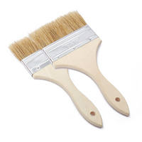 Pinceau en bois à poils naturels Finition lisse pour vernis et peinture à l'huile