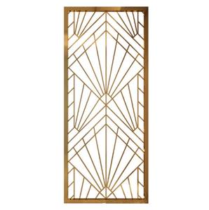 Decoración del Hogar, Paneles Divisores de Habitaciones de Acero Inoxidable Cepillado Art Deco de Lujo - Product Image 5