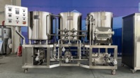 Chaudière de brassage électrique 150L à trois cuves avec cuve de mouture, cuve de brassage et cuve de tourbillonnage pour la fabrication de bière