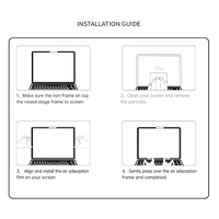 LFD 02 Filter Layar Privasi Laptop 15.6 Inci untuk MacBook Air 13 2018-2024 16:9 Anti-Gores Anti-Silau Pelindung HD Kekerasan 3H