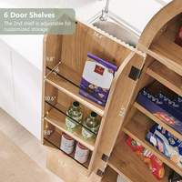 Étagère de présentation et tour de rangement en bois massif moderne de qualité supérieure, écologique, pour la cuisine, les boutiques, les entrepôts ou l'organisation domestique