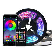 Télécommande Smd 5050 Rgb 5v Usb Kit complet 2m 3m 4m 5m 30d/m Flexible bluetooth Led Tv rétro-éclairage Tira De Led bande lumineuse