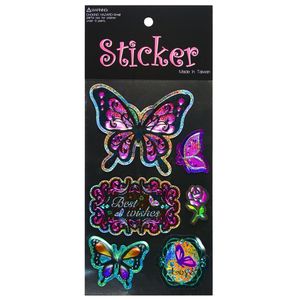 Pegatinas de Pared Decorativas Retro con Estampado de Paisaje Multicolor de 10x15cm, Impermeables, Ecológicas y en Relieve para Regalos Promocionales - Product Image 2