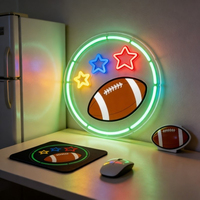 Neonawall Wholesalers Enseigne néon LED de football américain, à intensité variable, alimentée par USB, décoration murale pour bar sportif, achat en gros pour entreprises