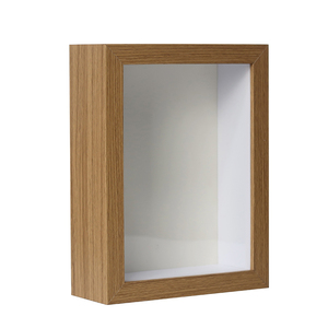 Đen Trắng óc chó Gỗ MDF 24x16 bóng hộp sâu 3D bóng hộp khung bán buôn - Product Image 1