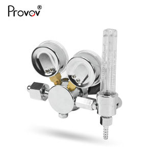 Ekonomi hassas kontrol 60 psi CO2 azot oksijen çift ölçer gaz basınç regülatörü debimetre ile - Product Image 3