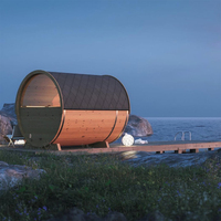 Sauna infrarouge vapeur humide vente chaude baril traditionnel populaire maison 5-6 personne Sauna extérieur à vendre