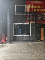 Puerta Plegable de Aluminio para Exteriores, de Alta Resistencia, Perfil Grueso, Resistente al Viento, con Gran Apertura, Puerta Plegable de Vidrio para Apartamentos y Villas