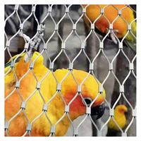 Maille de câble métallique en acier inoxydable pour enclos de zoo |   Maille de sécurité pour volières et animaux |   Maille diamantée tissée à la main flexible