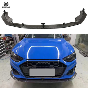Séparateur de lèvre avant en Fiber de carbone de Style <span class=keywords><strong>KB</strong></span> pour A4 Sline S4 B9.5 Kit de carrosserie de Conversion de becquet de lèvre avant de voiture de pièces d'auto - Product Image 6