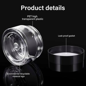 50ml 100ml 120ml PET Cosmetic Jars <b>Plastic</b> Screw Top Body Scrub Containers - Product Image 3