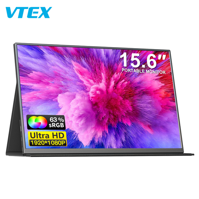 USB Type-C 15.6 Inch Portable IPS LCD Monitor 1K/4K Laptop Screen with Backlight External Screen