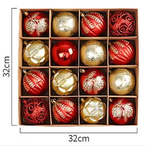 Weihnachts dekoration Store Bar Dekoration 8cm Farbe Ball helle Kugel Überzug Ball