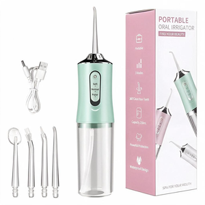 <span class=keywords><strong>Irrigador</strong></span> Eléctrico Impermeable IPX7, Modo Ajustable, <span class=keywords><strong>Irrigador</strong></span> Bucal Inalámbrico, 4 Boquillas, para el Hogar, Viajes, Negocios, 3 - Product Image 1