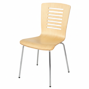 Chaise de salle à manger en argent - Product Image 1
