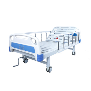 크랭크 1 개가있는 파란색 수동 병원 침대 ABS 철제 수동 들것 가구 3 년 보증 - Product Image 2