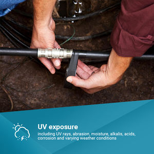 10เมตรสีดำสีขาวสีแดงสีฟ้า3Mx 3/4 Inchx33ฟุต10เมตรสายเทียมฉนวนกันไฟฟ้าไวนิลสารหน่วงไฟเทปพีวีซี - Product Image 2