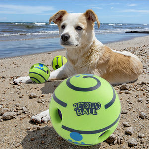 Durevole giocattolo in vinile per cani palla sonora auto-intrattenimento rotolando ridendo denti della palla che digrignano noia sollievo suono da masticare - Product Image 4