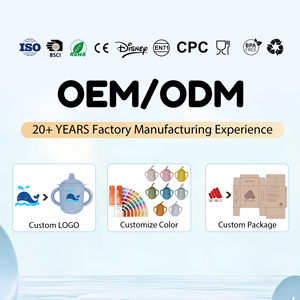 BPA miễn phí 5 trong 1 Silicone bé ăn Hộp Quà Tặng thiết lập bao gồm bát tấm đào tạo cup núm vú Clip yếm muỗng-để sử dụng nhà - Product Image 4