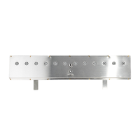 Boîtier d'engrenages rotatif en acier inoxydable pour barbecue au charbon de bois avec 12 brochettes de 5 mm, portable et antiadhésif pour grillades en extérieur