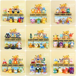 Alla moda scatola cieca cartone animato <span class=keywords><strong>Anime</strong></span> Poke Mon Pika Charmander Eevee PVC decorazione decorazione collezione mistero scatole giocattolo per bambini - Product Image 2