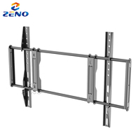 Support mural TV fixe Zeno 32-80 pouces, robuste, inclinable, pour hôtellerie, grand format, pour télévision extérieure