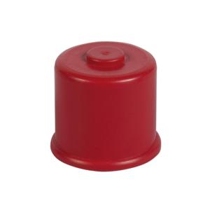 Tapa desechable tamaño 2, tapa de plástico roja para contenedores - Product Image 1