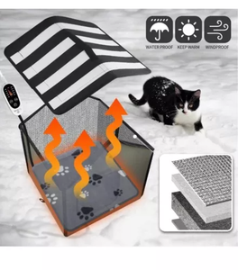 Rumah kucing luar ruangan, dengan desain dapat dilipat tahan air kasur panas hewan peliharaan portabel - Product Image 2