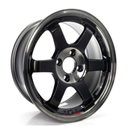 Jantes en alliage forgé style TE37 SAGA SL gris foncé mat, 15-18 pouces, 5*112 5*120 5*144.3, pour jantes de piste légères, compatibles avec les voitures JDM