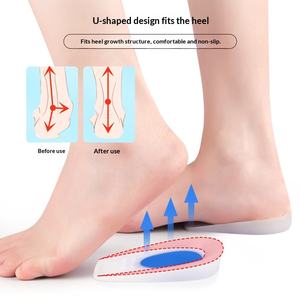 Coussinets de talon pour soulager la douleur au talon, inserts en <span class=keywords><strong>silicone</strong></span> durables pour fasciite plantaire, éperons calcanéens, <span class=keywords><strong>tendinite</strong></span> d'Achille - Product Image 4