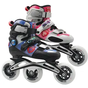 High Quality PU Wheels Carbon Fiber Boots Slalom Speed Skating Custom Skate Shoes Roller Skate For Adult Skaters