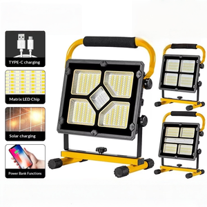 多機能高輝度内蔵バッテリー<span class=keywords><strong>LED</strong></span>ソーラー充電式ポータブル投光器非常灯屋外IP54 - Product Image 5