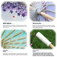 Parapluie traditionnel en papier huilé, grande taille 82 cm, manuel, droit, fait main, accessoire de photographie, parapluie de danse, vente en gros