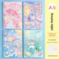 Cuaderno de diario X38 barato para estudiantes, tamaño A5, con dibujos animados, kawaii y lindo, para niñas.