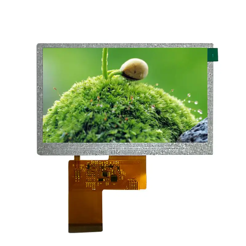 Panel de pantalla táctil de alto brillo, pantalla TFT LCD de 4,3 pulgadas, módulo TFT LCD