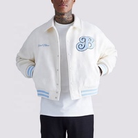 Veste bomber de baseball en laine avec patchs brodés en chenille personnalisés OEM pour hommes