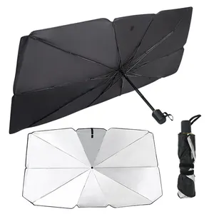 Parasol portátil de alta calidad a prueba de viento, protector solar personalizado, parabrisas delantero, sombrilla para coche