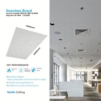 Panneau de plâtre perforé insonorisant, panneau acoustique décoratif, faux plafond, plaque de plâtre de 12,5 mm, trous carrés de 12x12,5 mm, marque OEM