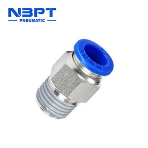 Пк 4 мм 6 мм 8 мм 10 мм 12 мм 14 мм 16 мм прямой разъем трубки пневматические универсальные воздушные муфты латунные фитинги пластиковые фитинги - Product Image 1