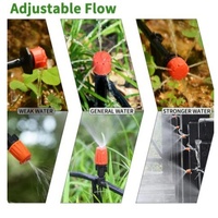 F107 Kit d'arrosage goutte-à-goutte automatique DIY 50m le plus vendu pour jardinage domestique – Irrigation magique par goutte-à-goutte