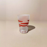 Tasse en verre dépoli patte de chat moderne créative pour jus de lait, bière et boissons-durable et réutilisable pour les amoureux des chats