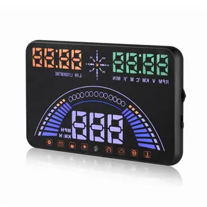 5.8 Inch Scherm Digitale Multifunctionele Meter Auto Smart Speed Indicator HUD S7 Met GPS En OBD Modellen