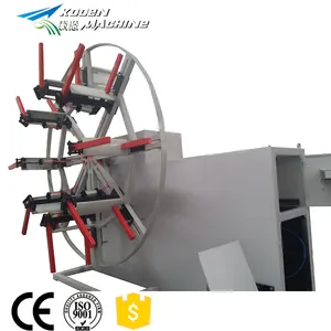 Single double disk plastic pipe coiling winding machine price
