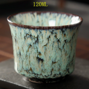 Tazón de Té Kung Fu Hecho a Mano con Esmalte Alterado en Horno, 120 ml, Taza Maestra de Cerámica Colorida, Set de Regalo para Amantes del Té - Product Image 3