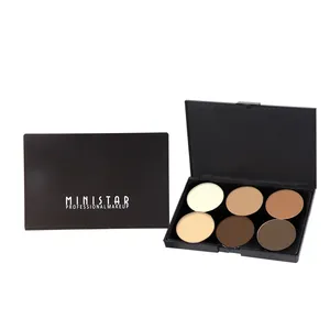 6 cores corretivo contorno maquiagem paleta creme baseado profissional corretivo paleta make up set pro paleta